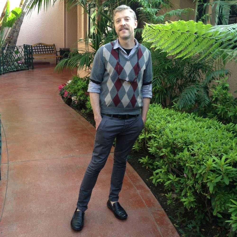 Prada -V-Neck Argyle Knitwear  Vest